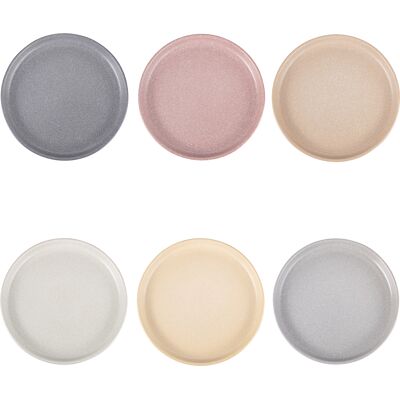 Tivoli <p>Set 6 piatti frutta color matt effetto stone in gres, Berlin</p> Tivoli <p>Set 6 piatti frutta color matt effetto stone in gres, Berlin</p>