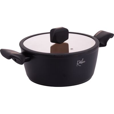 Tivoli <p>Casseruola con coperchio 24 cm, rivestimento interno in ceramica Fusion Pro II, Radici Liquirizia</p> Tivoli <p>Casseruola con coperchio 24 cm, rivestimento interno in ceramica Fusion Pro II, Radici Liquirizia</p>