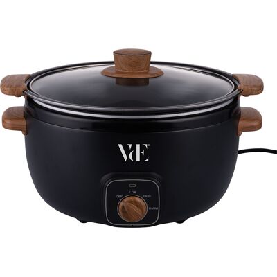 Tivoli <p>Pentola elettrica Slow cooker 240W, inserti effetto legno</p> Tivoli <p>Pentola elettrica Slow cooker 240W, inserti effetto legno</p>