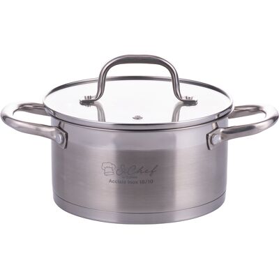 Galileo <p>Casseruola con coperchio 22 cm, in acciaio inox 18/10, induzione, SìChef</p> Galileo <p>Casseruola con coperchio 22 cm, in acciaio inox 18/10, induzione, SìChef</p>