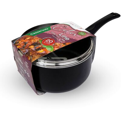 Galileo <p>Casseruola con coperchio Ø20 cm in alluminio, Nordika Line</p> Galileo <p>Casseruola con coperchio Ø20 cm in alluminio, Nordika Line</p>