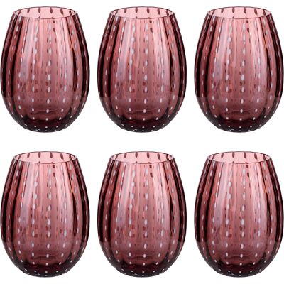 Tivoli <p>Set 6 bicchieri acqua 525 ml in vetro lavorato, Shiraz Provence</p> Tivoli <p>Set 6 bicchieri acqua 525 ml in vetro lavorato, Shiraz Provence</p>