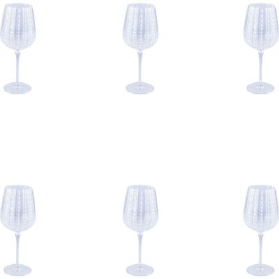 Tivoli <p>Set 6 calici 500 ml in vetro lavorato, Shiraz</p> Tivoli <p>Set 6 calici 500 ml in vetro lavorato, Shiraz</p>
