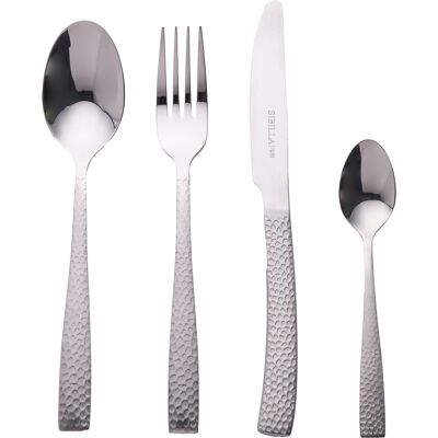 Galileo <p>Set 24 posate in acciaio inox lucido, impugnatura opaca, silver, Bali Sibilla</p> Galileo <p>Set 24 posate in acciaio inox lucido, impugnatura opaca, silver, Bali Sibilla</p>