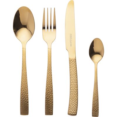 Galileo <p>Set 24 posate in acciaio inox lucido, impugnatura opaca, oro, Bali Sibilla</p> Galileo <p>Set 24 posate in acciaio inox lucido, impugnatura opaca, oro, Bali Sibilla</p>