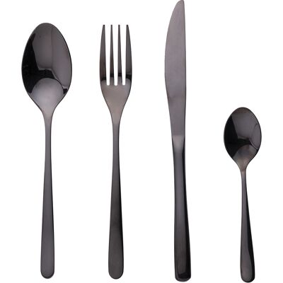 Galileo <p>Set 24 posate nero lucido, Alyson Sibilla</p> Galileo <p>Set 24 posate nero lucido, Alyson Sibilla</p>