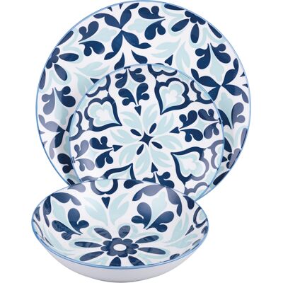 Galileo <p>Servizio piatti 18 pezzi in porcellana, Azul</p> Galileo <p>Servizio piatti 18 pezzi in porcellana, Azul</p>