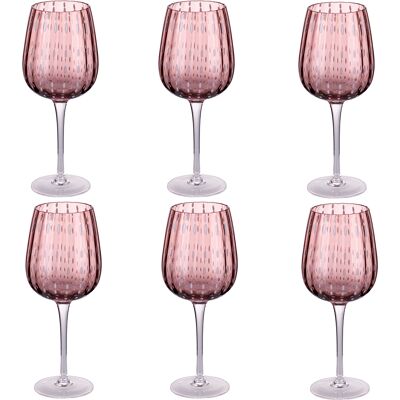 Tivoli <p>Set 6 calici 500 ml in vetro lavorato, Shiraz Provence</p> Tivoli <p>Set 6 calici 500 ml in vetro lavorato, Shiraz Provence</p>
