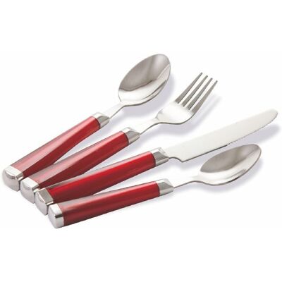 Galileo <p>Set 24 posate in acciaio, rosso, Acrilico Sibilla</p> Galileo <p>Set 24 posate in acciaio, rosso, Acrilico Sibilla</p>