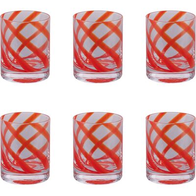 Tivoli <p>Set 6 bicchieri acqua 340 ml, Vertigo Red</p> Tivoli <p>Set 6 bicchieri acqua 340 ml, Vertigo Red</p>
