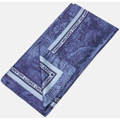 Ynot ? Foulard Donna 90x90 Blue Ynot ? Foulard Donna 90x90 Blue