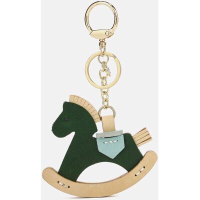 Ynot ? Portachiavi Cavallo A Dondolo In Pelle Green Ynot ? Portachiavi Cavallo A Dondolo In Pelle Green