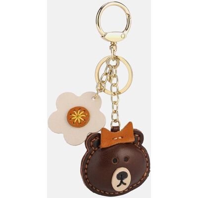 Ynot ? Portachiavi Orsetto In Pelle Choco Ynot ? Portachiavi Orsetto In Pelle Choco