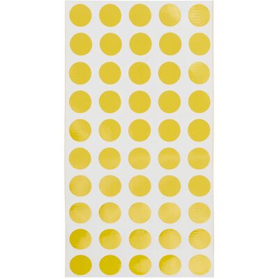 SPRINTIS 1 Pacchetto - Bollini adesivi colorati impermeabile giallo 12 mm, PP SPRINTIS 1 Pacchetto - Bollini adesivi colorati impermeabile giallo 12 mm, PP
