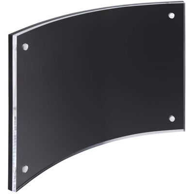 SPRINTIS 1 Cornice portafoto magnetica, curva trasparente, nero 110 x 170 mm/A6, acrilico (PMMA) SPRINTIS 1 Cornice portafoto magnetica, curva trasparente, nero 110 x 170 mm/A6, acrilico (PMMA)