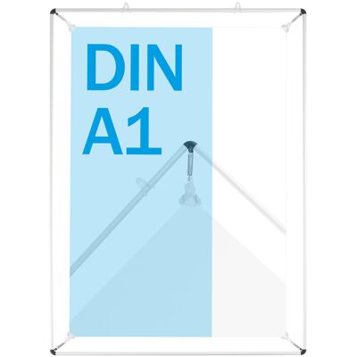 SPRINTIS 1 Unità - Cornice con pinze, argento A1, alluminio Plastica SPRINTIS 1 Unità - Cornice con pinze, argento A1, alluminio Plastica