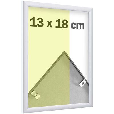 SPRINTIS 1 Unità - Cornice per foto in alluminio, stirene trasparente 13 x 18 cm argento opaca, alluminio PS MDF SPRINTIS 1 Unità - Cornice per foto in alluminio, stirene trasparente 13 x 18 cm argento opaca, alluminio PS MDF