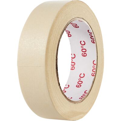 SPRINTIS 1 Rotolo - Nastro per mascheratura bianco, 30 mm, crespato piatto, resistente al calore fino a 60°C, Carta SPRINTIS 1 Rotolo - Nastro per mascheratura bianco, 30 mm, crespato piatto, resistente al calore fino a 60°C, Carta