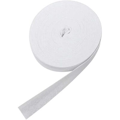 SPRINTIS 1 Rotolo - Nastro sbieco, cotone, 20 mm, bianco (rotolo con 25 m) SPRINTIS 1 Rotolo - Nastro sbieco, cotone, 20 mm, bianco (rotolo con 25 m)