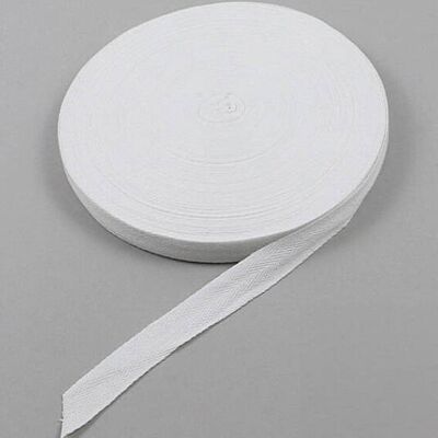 SPRINTIS 1 Rotolo - Nastro di twill, cotone 20 mm bianco 50 m SPRINTIS 1 Rotolo - Nastro di twill, cotone 20 mm bianco 50 m