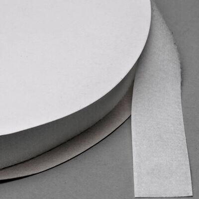SPRINTIS 1 Rotolo - Nastro a strappo per cucitura, asola (femmina) rotolo con 25 m 25 mm bianco, nylon poliestere SPRINTIS 1 Rotolo - Nastro a strappo per cucitura, asola (femmina) rotolo con 25 m 25 mm bianco, nylon poliestere