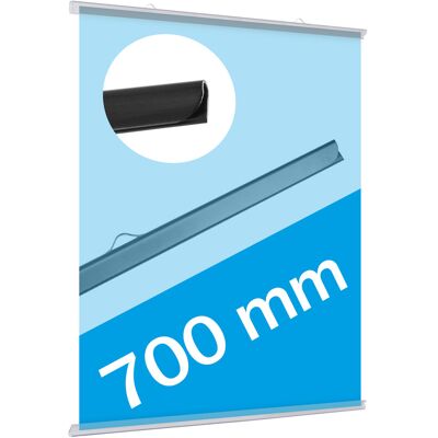 SPRINTIS 1 Paio - Profilo porta poster, plastica 700 mm trasparente 2 ganci SPRINTIS 1 Paio - Profilo porta poster, plastica 700 mm trasparente 2 ganci