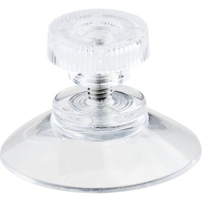 SPRINTIS 1 Unità - Ventose con dado zingrinato 30 mm M4, 6 mm di lunghezza dado zigrinato in plastica transparente, PVC morbido, trasparente SPRINTIS 1 Unità - Ventose con dado zingrinato 30 mm M4, 6 mm di lunghezza dado zigrinato in plastica transparente, PVC morbido, trasparente