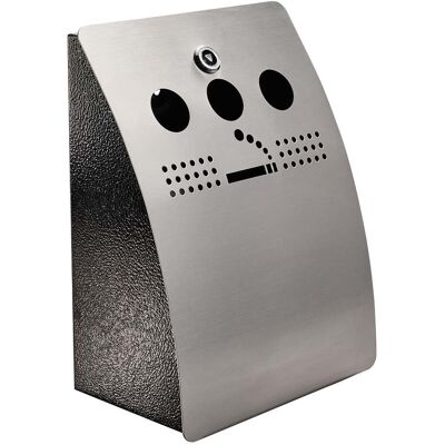 SPRINTIS 1 Unità - Posacenere da muro HOBART, acciaio, argento, acciaio acciaio inossidabile, argento nero SPRINTIS 1 Unità - Posacenere da muro HOBART, acciaio, argento, acciaio acciaio inossidabile, argento nero