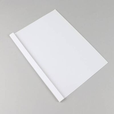 SPRINTIS 100 Unità - Cartellina a rilegatura termica A4, cartoncino lucido, 60 fogli, bianco 6 mm, Cartone SPRINTIS 100 Unità - Cartellina a rilegatura termica A4, cartoncino lucido, 60 fogli, bianco 6 mm, Cartone