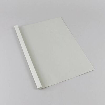 SPRINTIS 100 Unità - Cartellina a rilegatura termica A4, struttura in pelle, 60 fogli, grigio 250 g/m² 6 mm, Cartone SPRINTIS 100 Unità - Cartellina a rilegatura termica A4, struttura in pelle, 60 fogli, grigio 250 g/m² 6 mm, Cartone