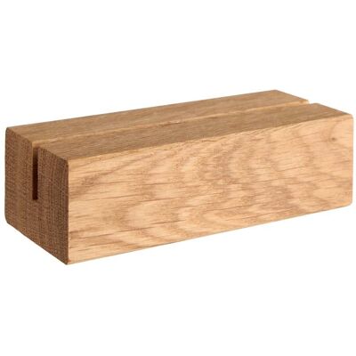 SPRINTIS 1 Unità - Portacarte in legno, base per sistema di combinazione variabile MODUL 100 mm legno di rovere fessura di inserimento diritta SPRINTIS 1 Unità - Portacarte in legno, base per sistema di combinazione variabile MODUL 100 mm legno di rovere fessura di inserimento diritta