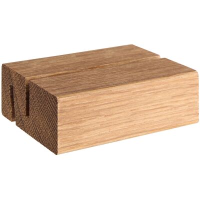 SPRINTIS 1 Unità - Portacarte in legno, base per sistema di combinazione variabile MODUL 74 mm legno di rovere fessura di inserimento diritta e obliqua SPRINTIS 1 Unità - Portacarte in legno, base per sistema di combinazione variabile MODUL 74 mm legno di rovere fessura di inserimento diritta e obliqua