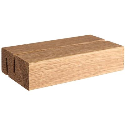 SPRINTIS 1 Unità - Portacarte in legno, base per sistema di combinazione variabile MODUL 105 mm legno di rovere fessura di inserimento diritta e obliqua SPRINTIS 1 Unità - Portacarte in legno, base per sistema di combinazione variabile MODUL 105 mm legno di rovere fessura di inserimento diritta e obliqua