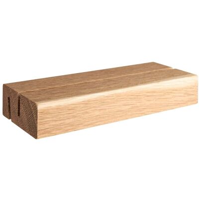 SPRINTIS 1 Unità - Portacarte in legno, base per sistema di combinazione variabile MODUL 148 mm legno di rovere fessura di inserimento diritta e obliqua SPRINTIS 1 Unità - Portacarte in legno, base per sistema di combinazione variabile MODUL 148 mm legno di rovere fessura di inserimento diritta e obliqua