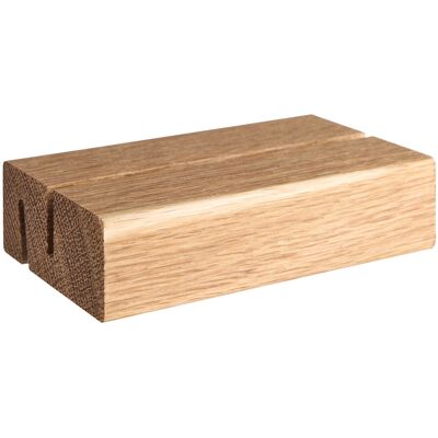 SPRINTIS 1 Unità - Portacarte in legno, base per sistema di combinazione variabile MODUL 100 mm legno di rovere fessura di inserimento diritta e obliqua SPRINTIS 1 Unità - Portacarte in legno, base per sistema di combinazione variabile MODUL 100 mm legno di rovere fessura di inserimento diritta e obliqua