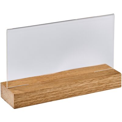 SPRINTIS 1 Unità - Espositore acrilico con base in legno Rovere 1/3 A4 formato orizzontale, acrilico (PMMA) legno di rovere SPRINTIS 1 Unità - Espositore acrilico con base in legno Rovere 1/3 A4 formato orizzontale, acrilico (PMMA) legno di rovere