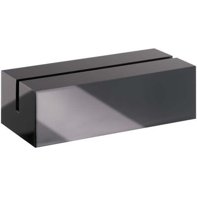 SPRINTIS 1 Unità - Portacarte in acrilico, base per sistema di combinazione variabile MODUL 100 mm nero brillante, acrilico (PMMA) SPRINTIS 1 Unità - Portacarte in acrilico, base per sistema di combinazione variabile MODUL 100 mm nero brillante, acrilico (PMMA)
