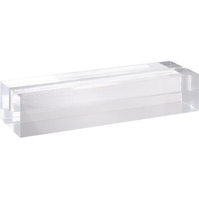 SPRINTIS 1 Unità - Portacarte in acrilico, base per sistema di combinazione variabile MODUL 148 mm trasparente brillante, acrilico (PMMA) SPRINTIS 1 Unità - Portacarte in acrilico, base per sistema di combinazione variabile MODUL 148 mm trasparente brillante, acrilico (PMMA)