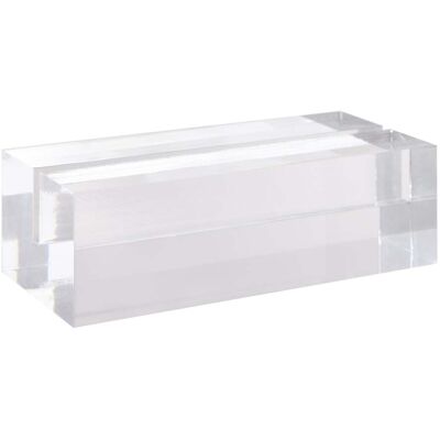 SPRINTIS 1 Unità - Portacarte in acrilico, base per sistema di combinazione variabile MODUL 100 mm trasparente brillante, acrilico (PMMA) SPRINTIS 1 Unità - Portacarte in acrilico, base per sistema di combinazione variabile MODUL 100 mm trasparente brillante, acrilico (PMMA)