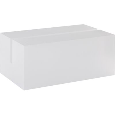SPRINTIS 1 Unità - Portacarte in acrilico, base per sistema di combinazione variabile MODUL 74 mm trasparente opaca, acrilico (PMMA) SPRINTIS 1 Unità - Portacarte in acrilico, base per sistema di combinazione variabile MODUL 74 mm trasparente opaca, acrilico (PMMA)