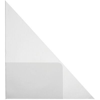 SPRINTIS 100 Unità - Tasche triangolari con tasca porta biglietti da visita, autoadesivo, plastica PP, trasparente 150 x 150 mm - sinistra SPRINTIS 100 Unità - Tasche triangolari con tasca porta biglietti da visita, autoadesivo, plastica PP, trasparente 150 x 150 mm - sinistra