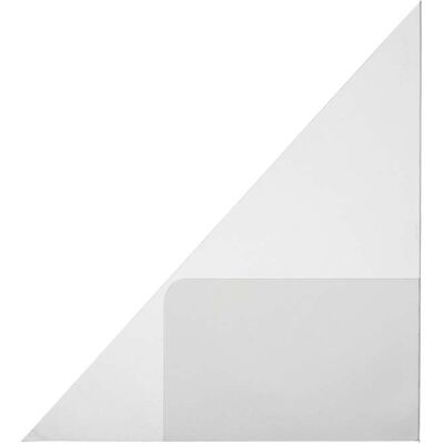 SPRINTIS 100 Unità - Tasche triangolari con tasca porta biglietti da visita, autoadesivo, plastica PP, trasparente 150 x 150 mm - destra SPRINTIS 100 Unità - Tasche triangolari con tasca porta biglietti da visita, autoadesivo, plastica PP, trasparente 150 x 150 mm - destra