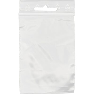 SPRINTIS 1000 Unità - Sacchetti con chiusura ZIP con euro slot, plastica PE 50 µm 40 x 60 mm, trasparente SPRINTIS 1000 Unità - Sacchetti con chiusura ZIP con euro slot, plastica PE 50 µm 40 x 60 mm, trasparente
