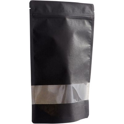SPRINTIS 1000 Unità - Buste stand-up con finestra 110 x 185 mm nero, carta kraft PET PP SPRINTIS 1000 Unità - Buste stand-up con finestra 110 x 185 mm nero, carta kraft PET PP
