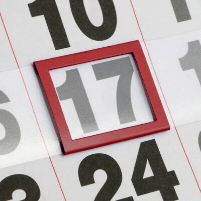SPRINTIS 100 Unità - Segnagiorno per calendari, con cordino elastico e capicorda metallici, rosso, finestrella classica E3, 20 x 28 mm dimensione interna, 26 x SPRINTIS 100 Unità - Segnagiorno per calendari, con cordino elastico e capicorda metallici, rosso, finestrella classica E3, 20 x 28 mm dimensione interna, 26 x