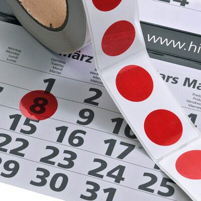 SPRINTIS 100 Unità - Segnagiorno statico per calendari, rosso traslucido, PVC SPRINTIS 100 Unità - Segnagiorno statico per calendari, rosso traslucido, PVC