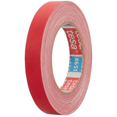 SPRINTIS 1 Rotolo - tesa 4651, nastro telato premium rivestita di acrilico 19 mm rosso, PVC SPRINTIS 1 Rotolo - tesa 4651, nastro telato premium rivestita di acrilico 19 mm rosso, PVC