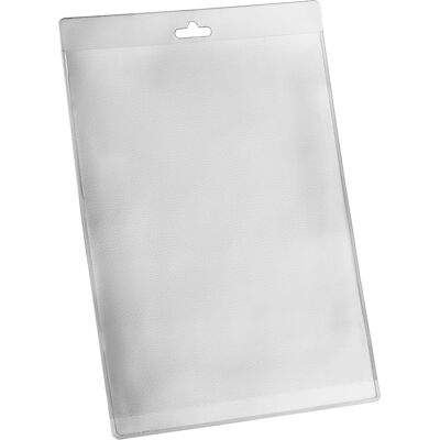 SPRINTIS 50 Unità - Buste porta badge A6, formato verticale, PVC morbido con euro slot, trasparente SPRINTIS 50 Unità - Buste porta badge A6, formato verticale, PVC morbido con euro slot, trasparente