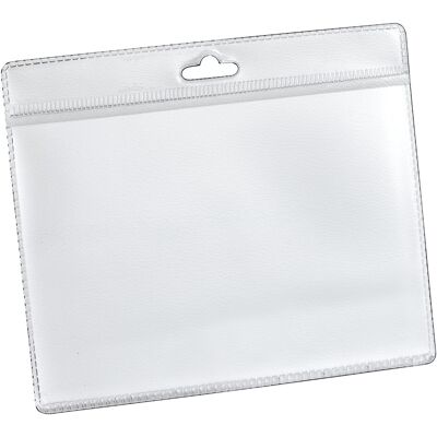 SPRINTIS 50 Unità - Buste porta badge A7, formato orizzontale, PVC morbido con euro slot, trasparente SPRINTIS 50 Unità - Buste porta badge A7, formato orizzontale, PVC morbido con euro slot, trasparente