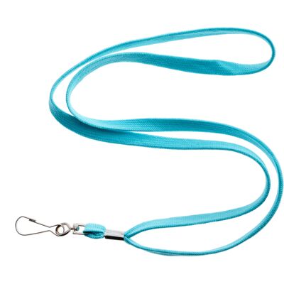 SPRINTIS 100 Unità - Lanyard, 10 mm di larghezza azzurro con gancio metallico girevole, poliestere SPRINTIS 100 Unità - Lanyard, 10 mm di larghezza azzurro con gancio metallico girevole, poliestere